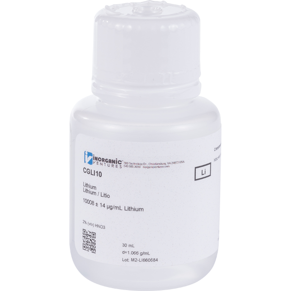 10,000ug/mL  LITHIUM 30mL