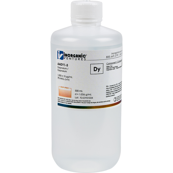 1000ug/mL DYSPROSIUM 500mL for AA