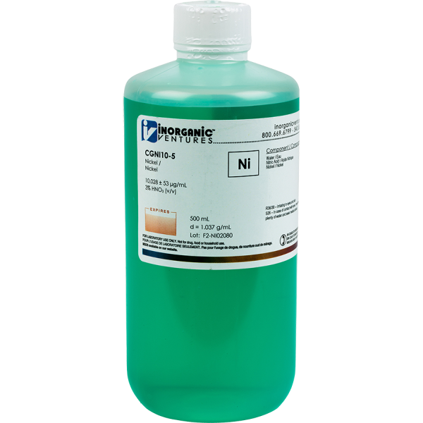 10,000ug/mL NICKEL 500mL