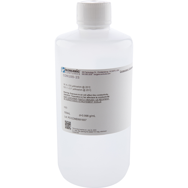 100uS/cm CONDUCTIVITY, 500mL