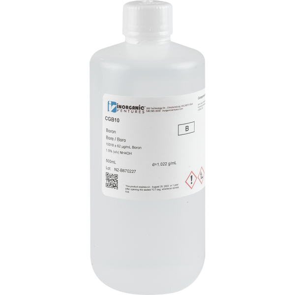 10,000ug/mL BORON 500mL