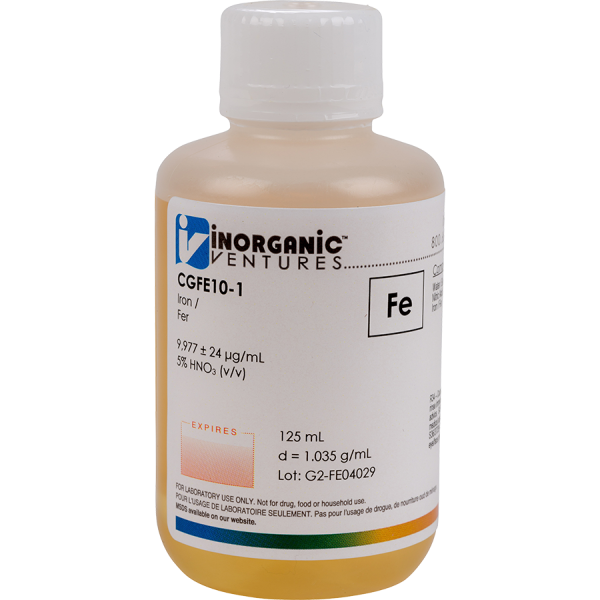 10,000ug/mL IRON 125mL