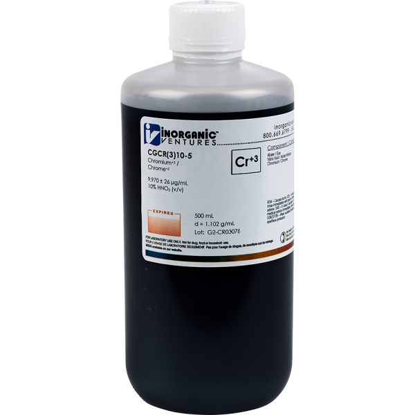 10,000ug/mL CHROMIUM(+3) 500mL