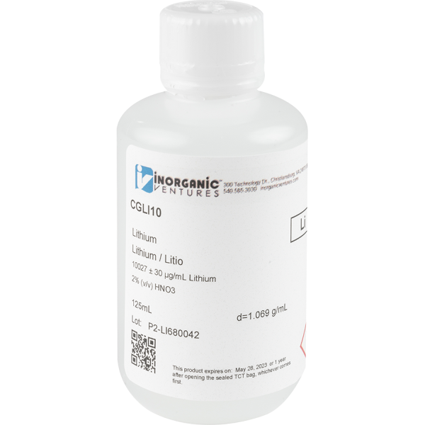 10,000ug/mL  LITHIUM 125mL