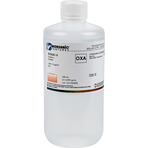 1000ug/mL OXALATE 500mL