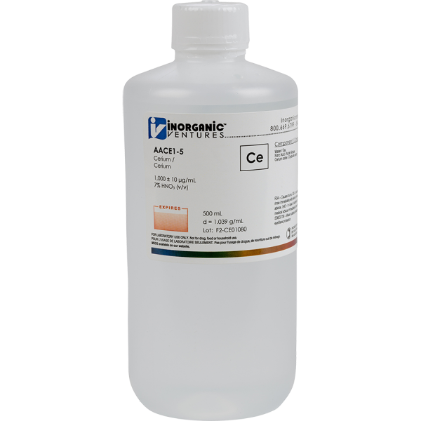 1000ug/mL CERIUM 500mL for AA