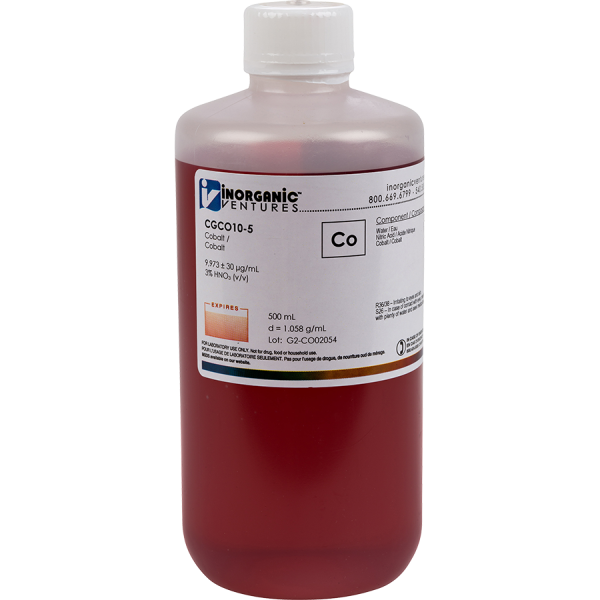 10,000ug/mL COBALT 500mL