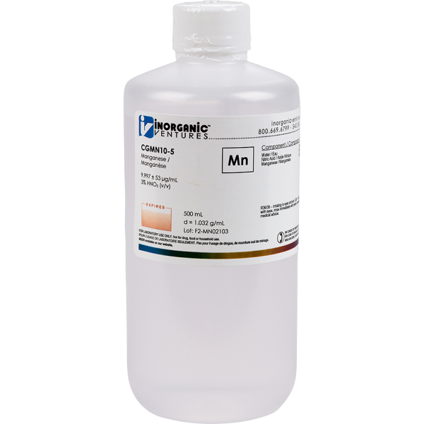10,000ug/mL MANGANESE 500mL