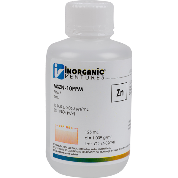 10ug/mL ZINC 125mL