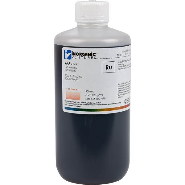 1000ug/mL RUTHENIUM 500mL for AA