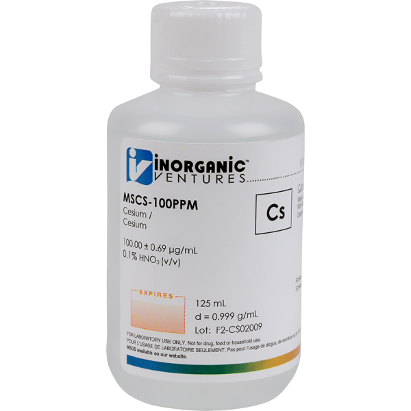 100ug/mL CESIUM 125mL
