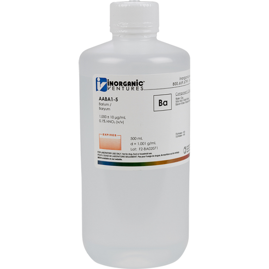 1000ug/mL BARIUM 500mL for AA