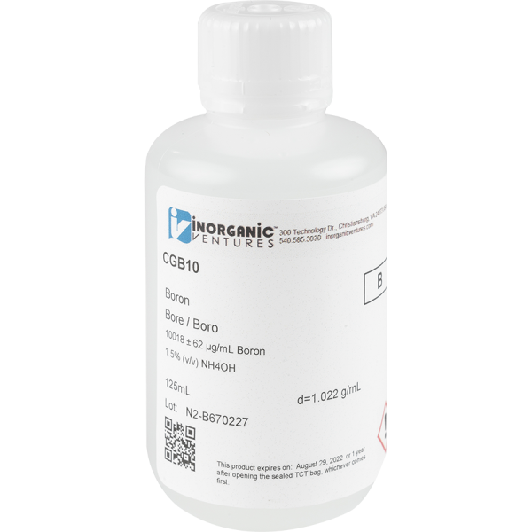 10,000ug/mL BORON 125mL