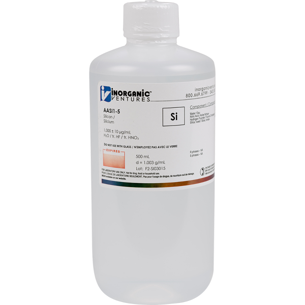 1000ug/mL SILICON 500mL for AA