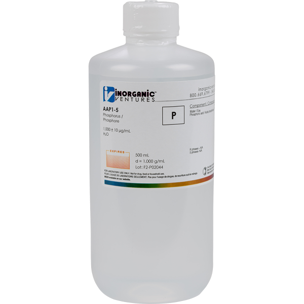 1000ug/mL PHOSPHORUS 500mL for AA