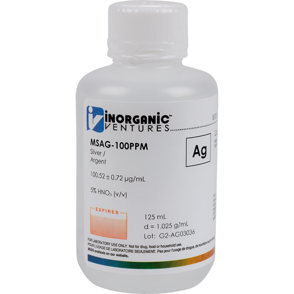 100ug/mL SILVER 125mL