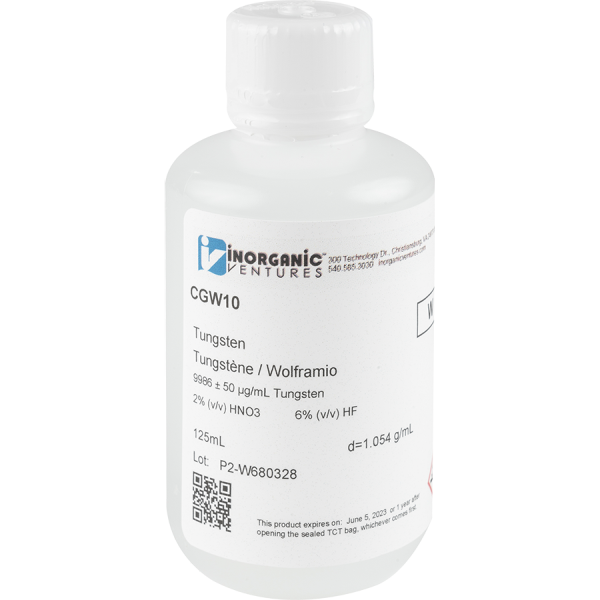10,000ug/mL TUNGSTEN 125mL