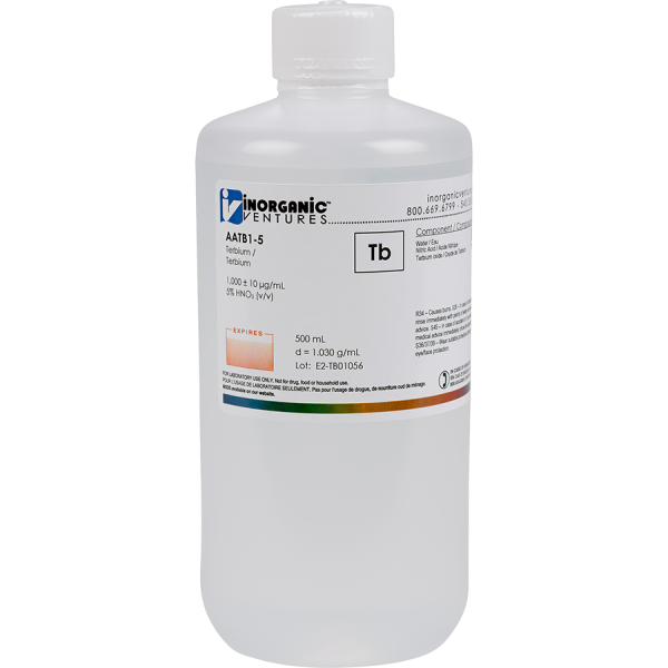 1000ug/mL TERBIUM 500mL for AA