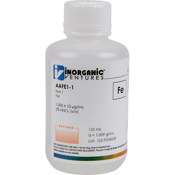 1000ug/mL IRON 125mL for AA