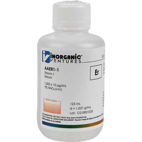 1000ug/mL ERBIUM 125mL for AA