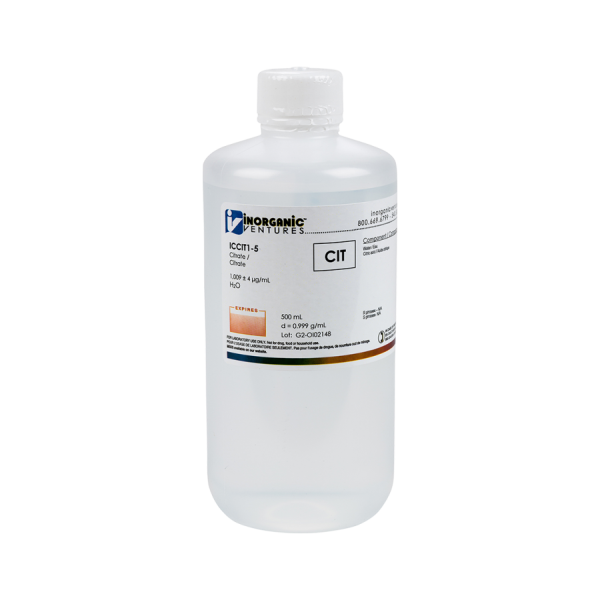 1000ug/mL CITRATE 500mL