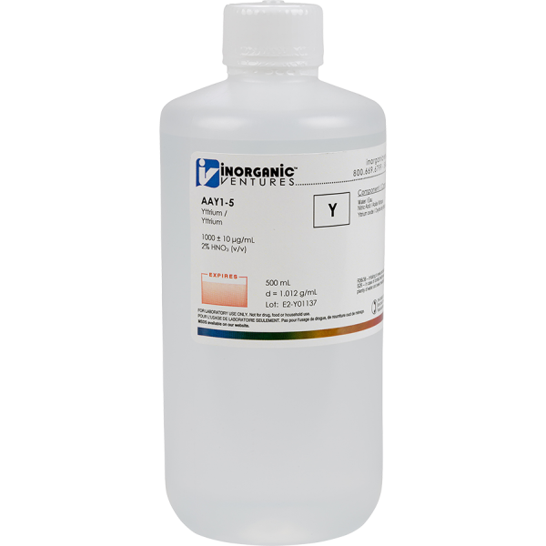 1000ug/mL YTTRIUM 500mL for AA