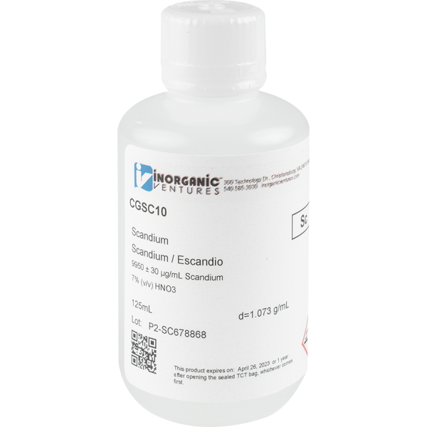 10,000ug/mL SCANDIUM 125mL