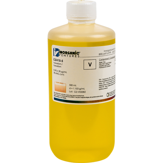 10,000ug/mL VANADIUM 500mL