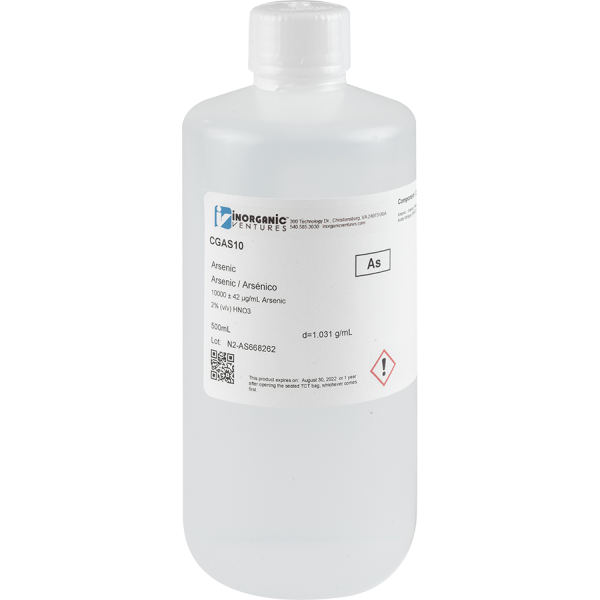 10,000ug/mL ARSENIC 500mL