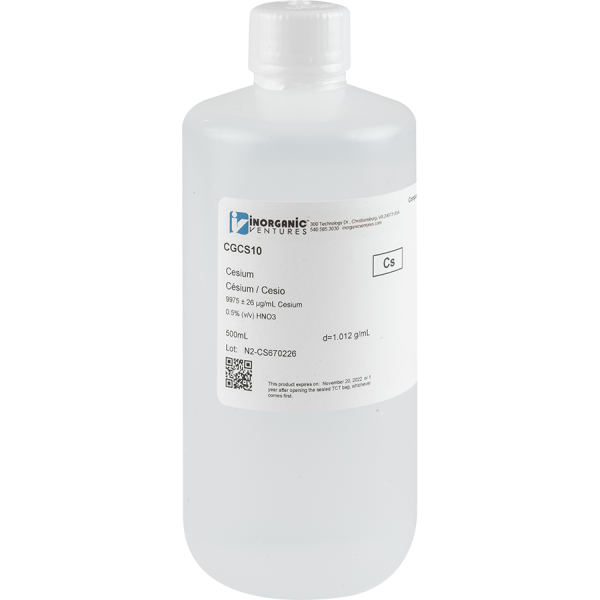 10,000ug/mL CESIUM 500mL
