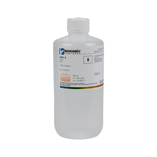 1000ug/mL BORON 500mL for AA