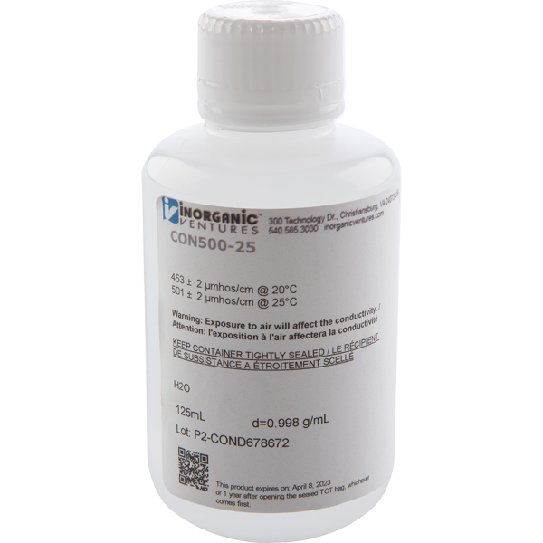 500uS/cm CONDUCTIVITY, 125mL