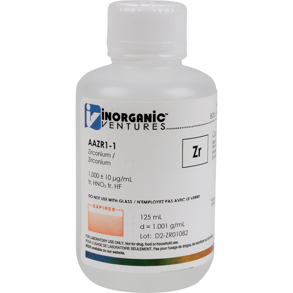 1000ug/mL ZIRCONIUM 125mL for AA