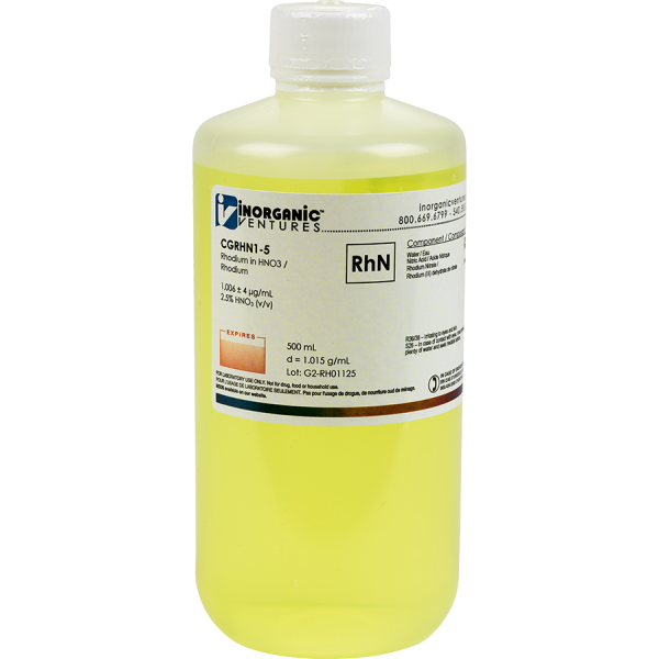 1000ug/mL RHODIUM HNO3 500mL
