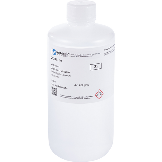 10,000ug/mL ZIRCONIUM/HCL 500mL