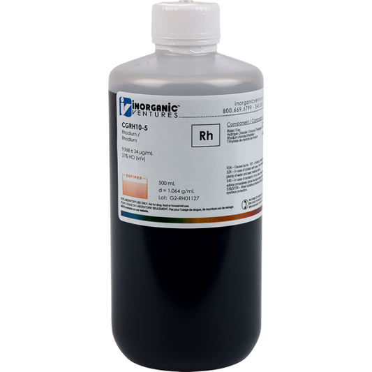 10,000ug/mL RHODIUM 500mL