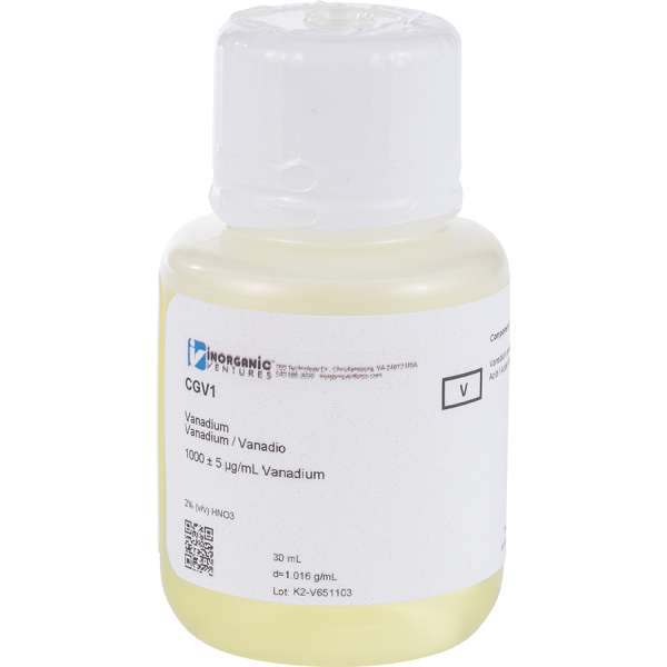 1000ug/mL VANADIUM 30mL