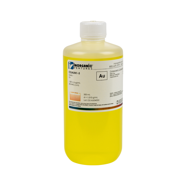 1000ug/mL GOLD/NIT 500mL