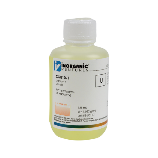 10,000ug/mL URANIUM 125mL