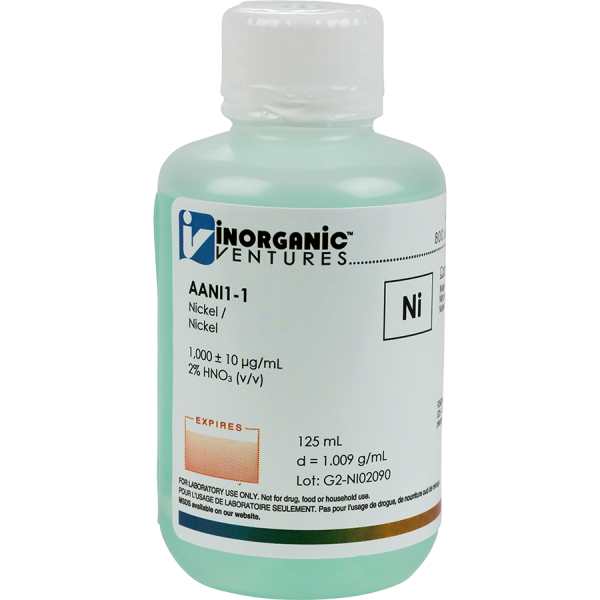 1000ug/mL NICKEL 125mL for AA