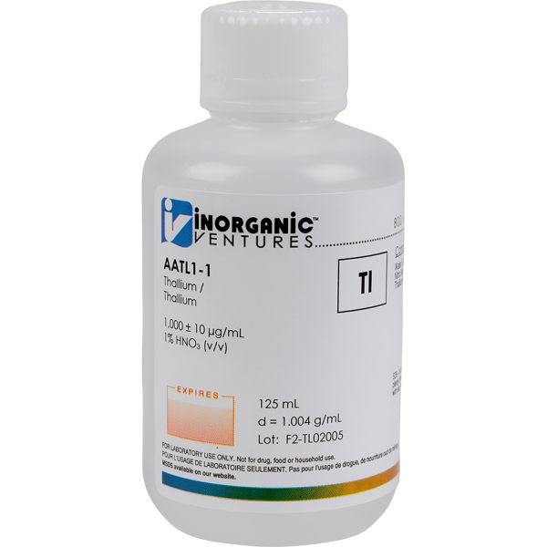 1000ug/mL THALLIUM 125mL for AA