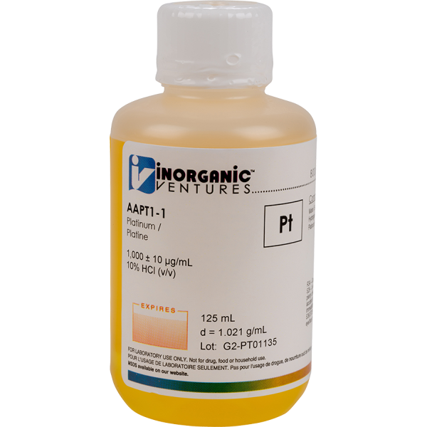 1000ug/mL PLATINUM 125mL for AA