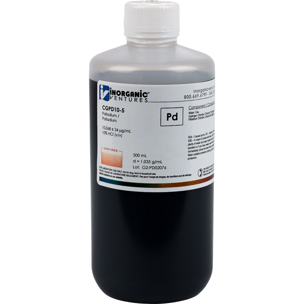 10,000ug/mL PALLADIUM 500mL