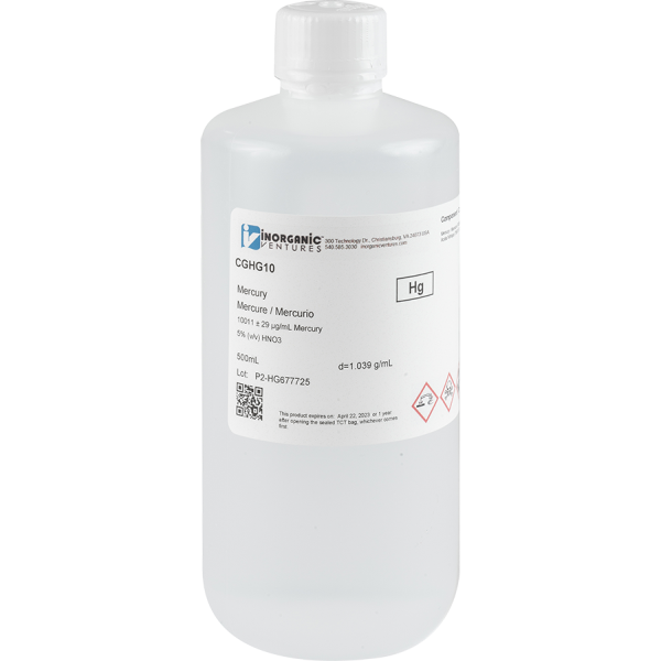 10,000ug/mL MERCURY 500mL