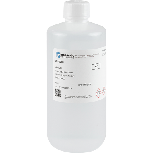 10,000ug/mL MERCURY 500mL