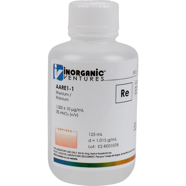 1000ug/mL RHENIUM 125mL for AA