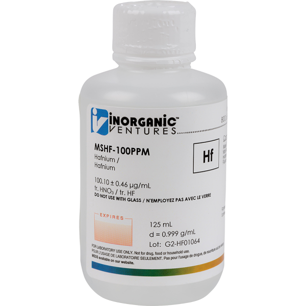 100ug/mL HAFNIUM 125mL