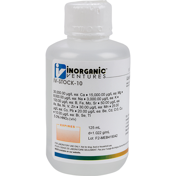 ICP CALIBRATION STD - SURFACE WATER, 125mL