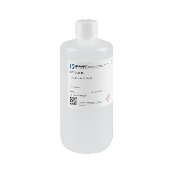 ICP CAL STD-EARTH ALKALI 500mL