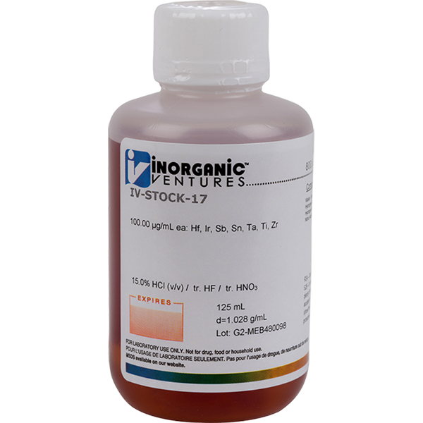 ICP CAL STD-HCl SOLUBLE ELEMENTS 125mL